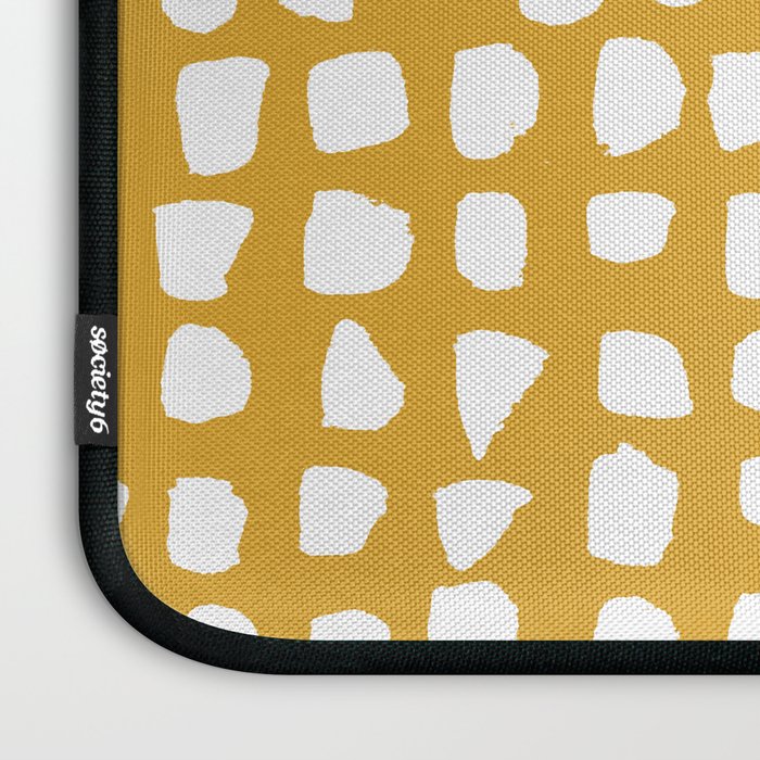 Dots (Mustard Yellow) Laptop Sleeve Gallery Image 3