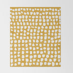 Dots (Mustard Yellow) Throw Blanket Gallery Image 2