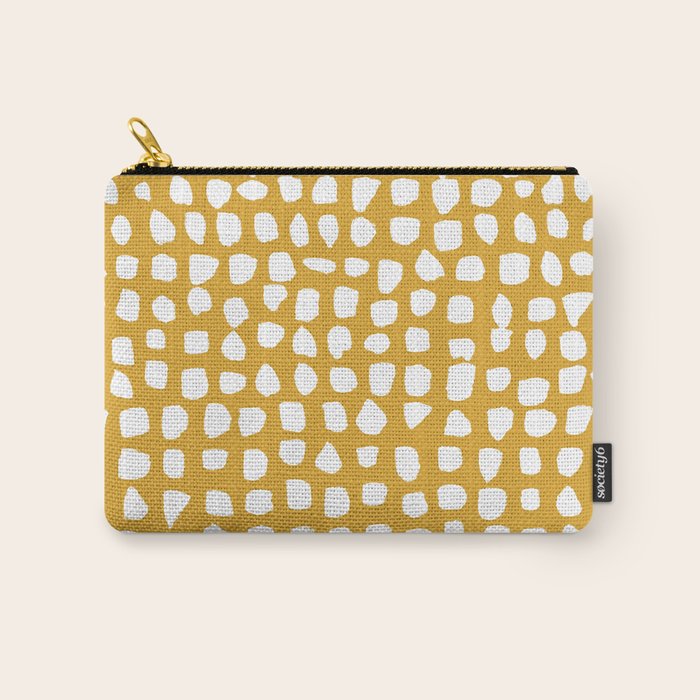 Dots (Mustard Yellow) Carry All Pouch Gallery Image 1