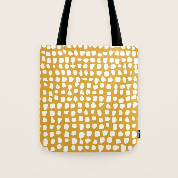 Dots (Mustard Yellow) Tote Bag Gallery Image 1