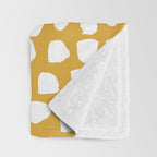 Dots (Mustard Yellow) Throw Blanket Gallery Image 3