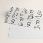 Inhale Exhale Pug Wrapping Paper Gallery Image 2