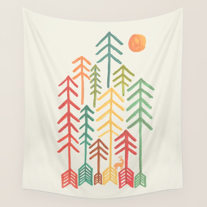 Arrow forest Wall Tapestry Gallery Image 4