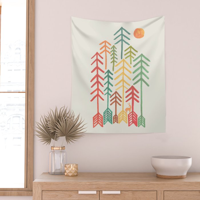Arrow forest Wall Tapestry Gallery Image 2