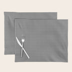 Black White Gingham Check Placemat Gallery Image 1