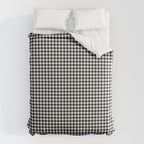Black White Gingham Check Comforter Gallery Image 6