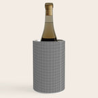 Black White Gingham Check Wine Chiller Gallery Image 1