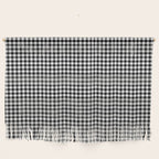 Black White Gingham Check Wall Hanging Gallery Image 1