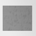Black White Gingham Check Throw Blanket Gallery Image 2