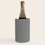 Black White Gingham Check Wine Chiller Gallery Image 2