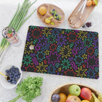 Colorful fun star doodle pattern Cutting Board Gallery Image 2