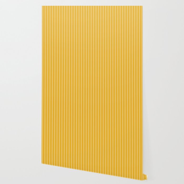 Minimal Arch IX Golden Yellow Modern Geometric Lines Wallpaper Gallery Image 2