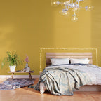 Minimal Arch IX Golden Yellow Modern Geometric Lines Wallpaper Gallery Image 3