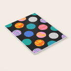 Colorful abstract art polka dot pattern Notebook Gallery Image 3