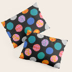 Colorful abstract art polka dot pattern Pillow Sham Gallery Image 3
