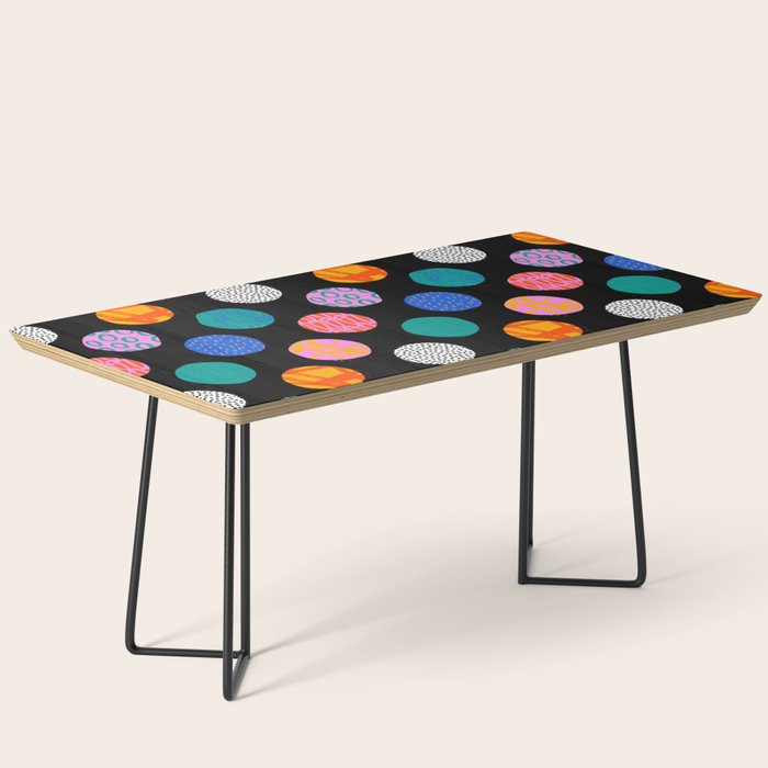Colorful abstract art polka dot pattern Coffee Table Gallery Image 1
