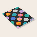 Colorful abstract art polka dot pattern Notebook Gallery Image 2
