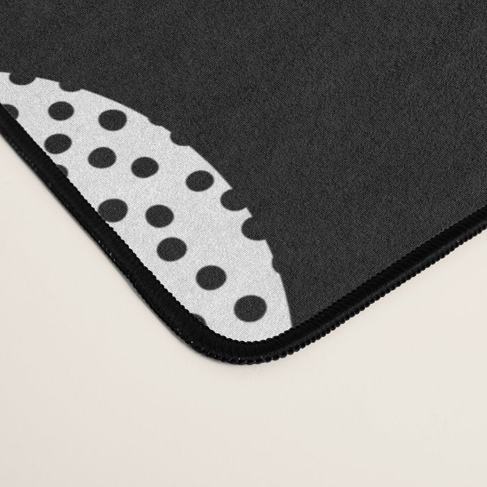 Colorful abstract art polka dot pattern Desk Mat Gallery Image 4