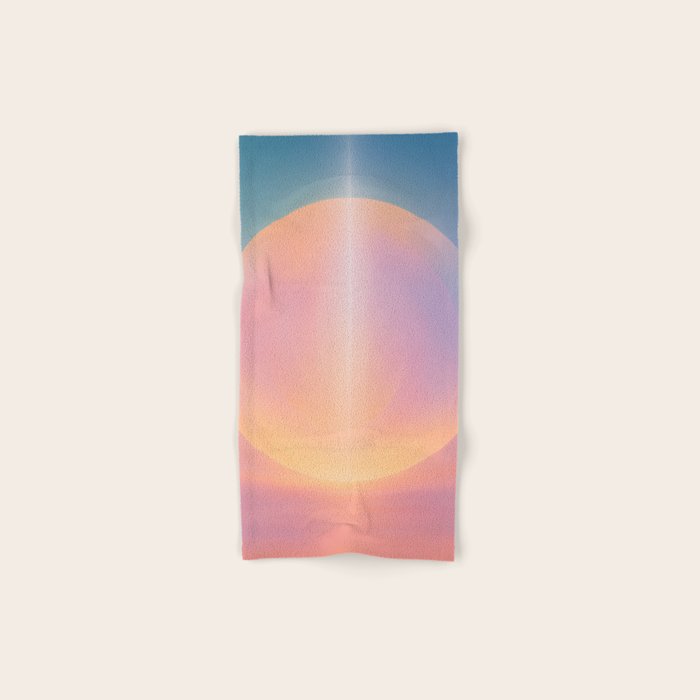 Celestial Sun and Moon Boho Spiritual Abstract Meditation Art Bath Towel Gallery Image 1