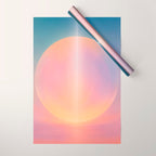 Celestial Sun and Moon Boho Spiritual Abstract Meditation Art Wrapping Paper Gallery Image 1