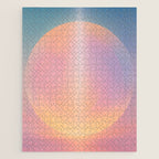 Celestial Sun and Moon Boho Spiritual Abstract Meditation Art Jigsaw Puzzle Gallery Image 1