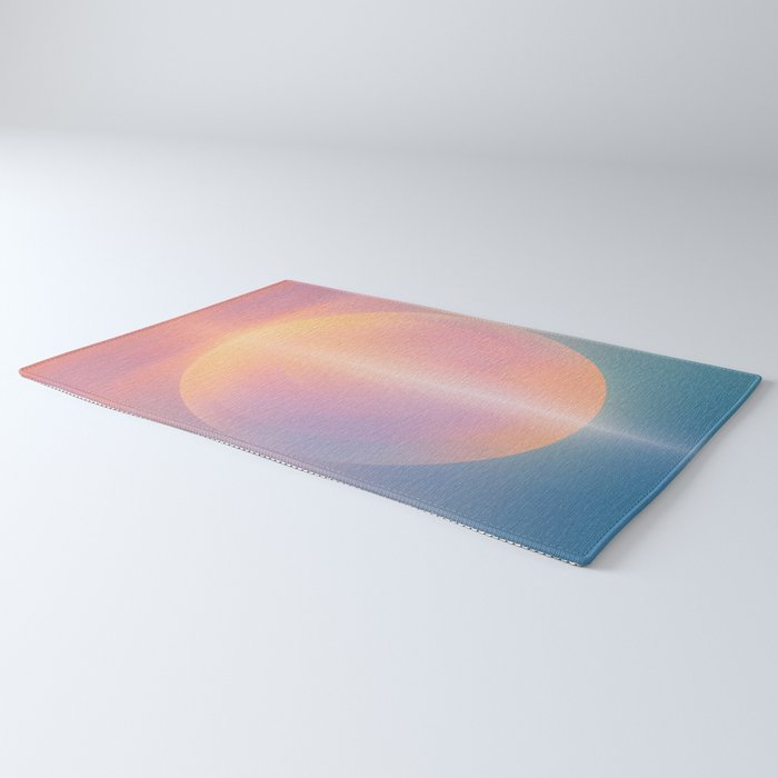 Celestial Sun and Moon Boho Spiritual Abstract Meditation Art Rug Gallery Image 3