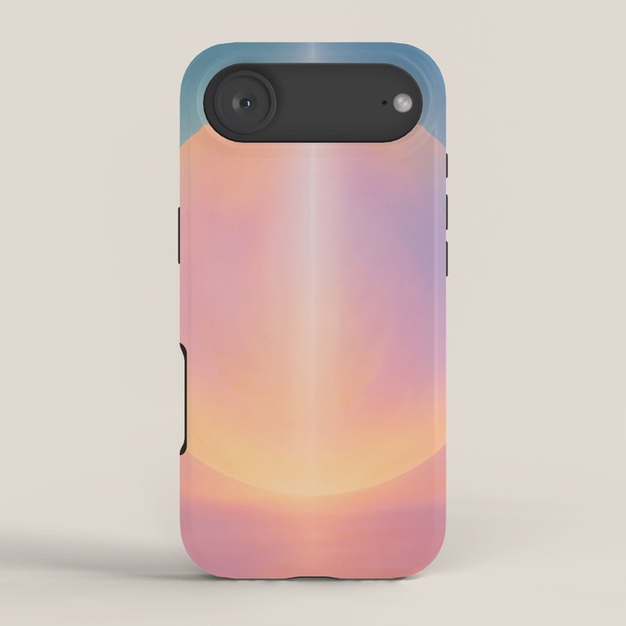 Celestial Sun and Moon Boho Spiritual Abstract Meditation Art iPhone Case Gallery Image 2