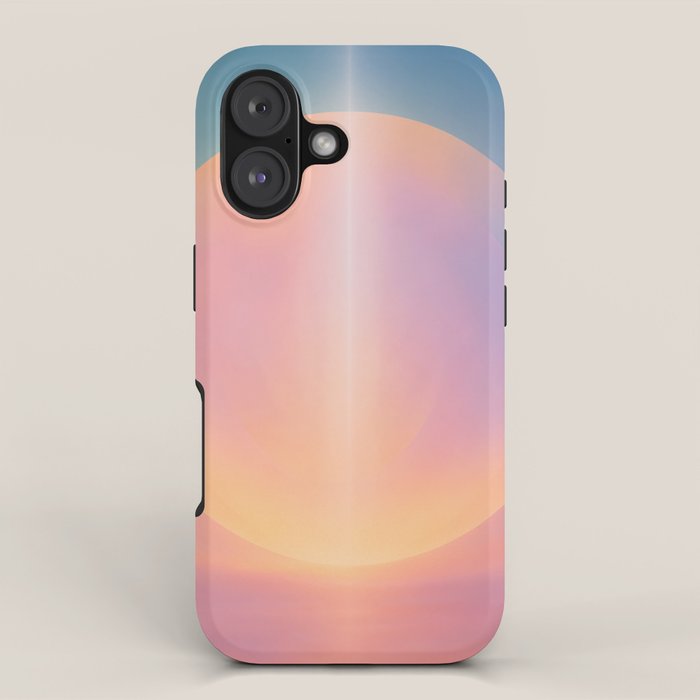 Celestial Sun and Moon Boho Spiritual Abstract Meditation Art iPhone Case Gallery Image 1