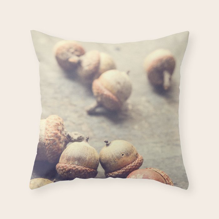 Autumn Acorns Throw Pillow Gallery Image 6