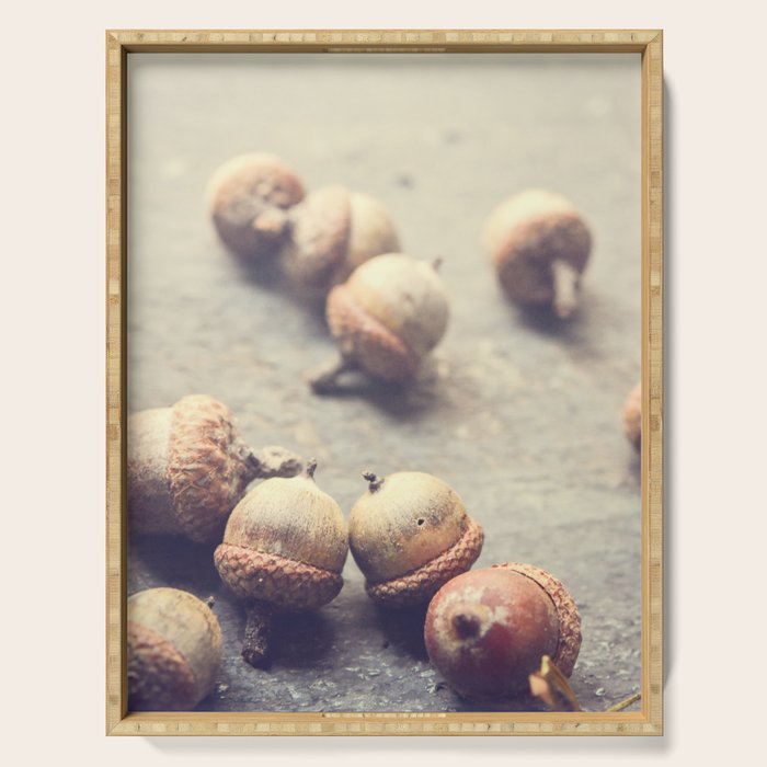 Autumn Acorns Serving Tray Gallery Image 1