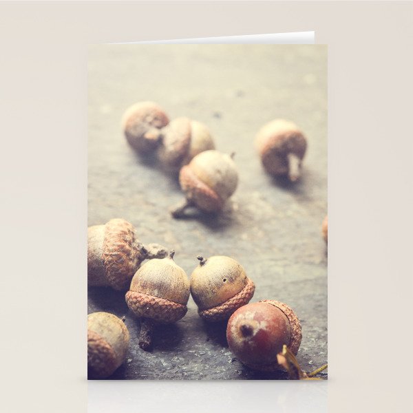 Autumn Acorns Stationery Card Gallery Image 2