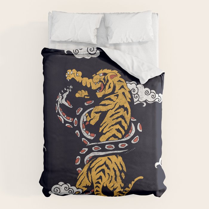 Tiger vs Snake Duvet Cover Gallery Image 1