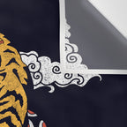 Tiger vs Snake Wall Tapestry Gallery Image 3