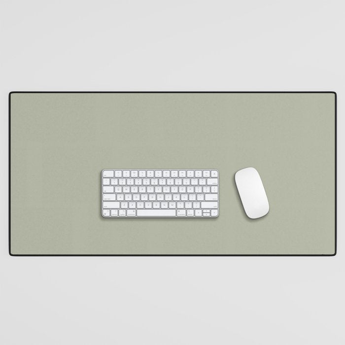 Solid Linen Sage Desk Mat Gallery Image 1