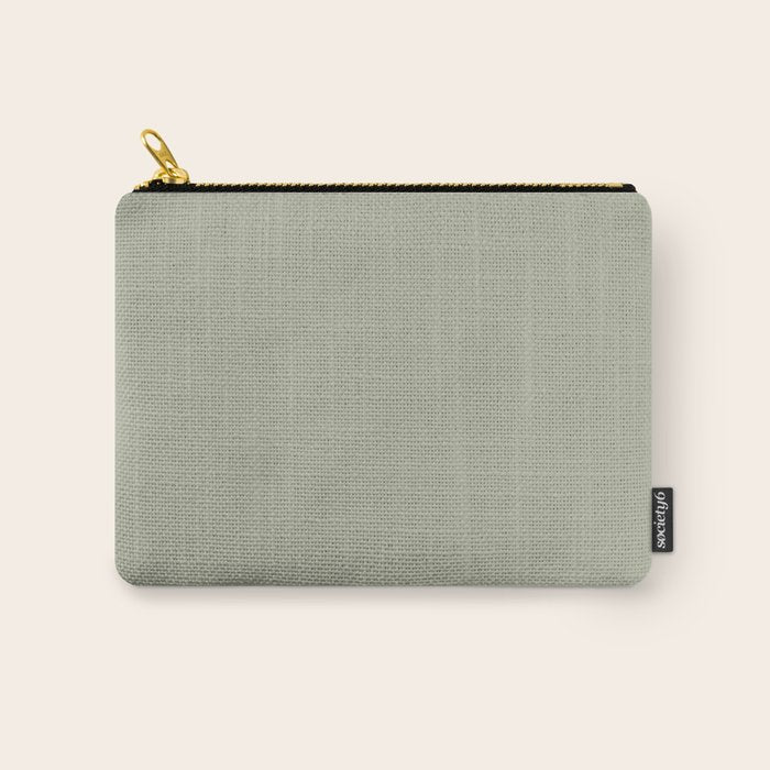 Solid Linen Sage Carry All Pouch Gallery Image 1