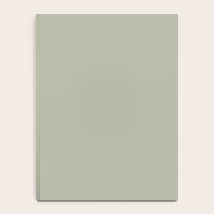 Solid Linen Sage Notebook Gallery Image 4
