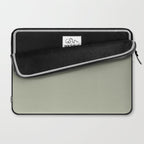 Solid Linen Sage Laptop Sleeve Gallery Image 2