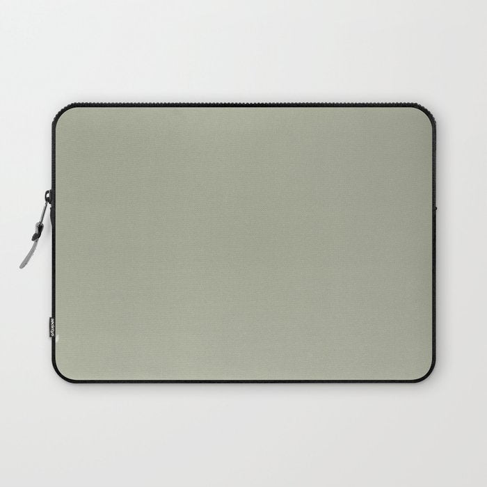 Solid Linen Sage Laptop Sleeve Gallery Image 1