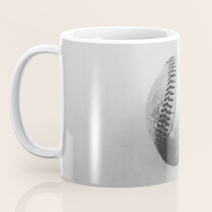 Vintage Baseball Black and White Coffee Mug Gallery Image 3