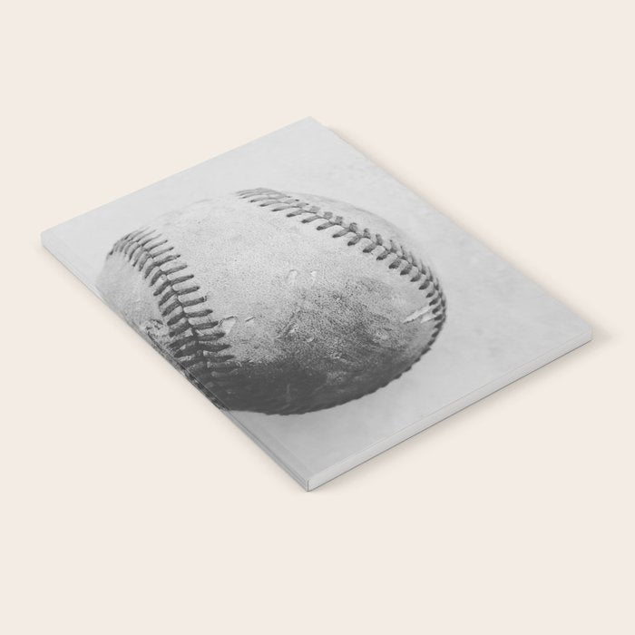 Vintage Baseball Black and White Notebook Gallery Image 1