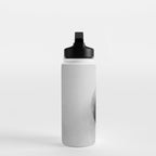 Vintage Baseball Black and White Water Bottle Gallery Image 3
