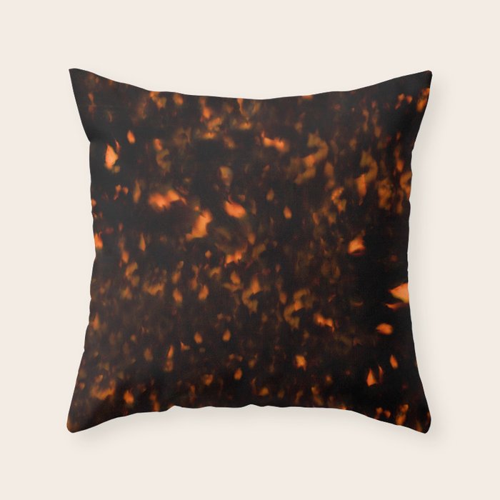 Tortoise Shell Pattern Throw Pillow Gallery Image 1