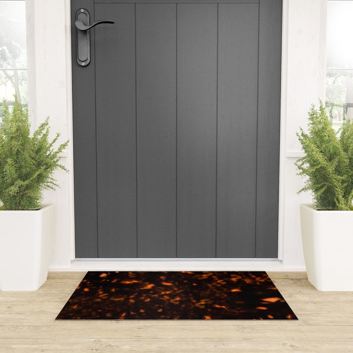 Tortoise Shell Pattern Welcome Mat Gallery Image 3