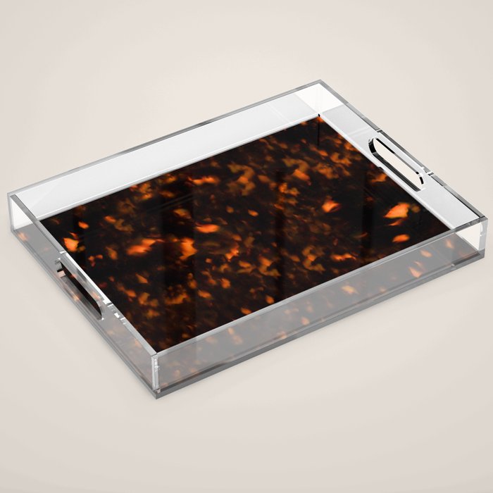 Tortoise Shell Pattern Acrylic Tray Gallery Image 1