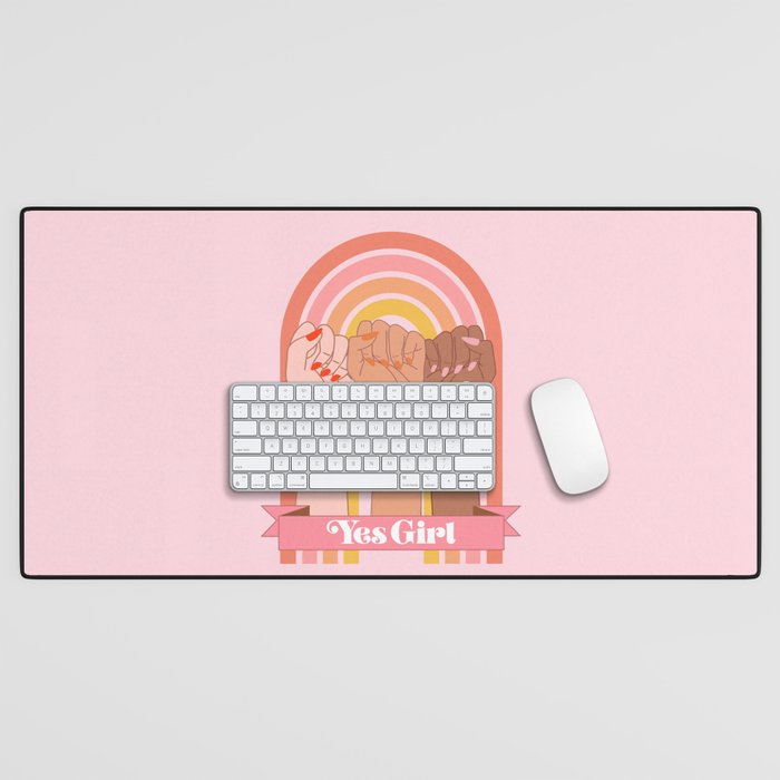 Yes Girl Desk Mat Gallery Image 1