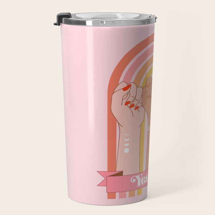 Yes Girl Travel Mug Gallery Image 3