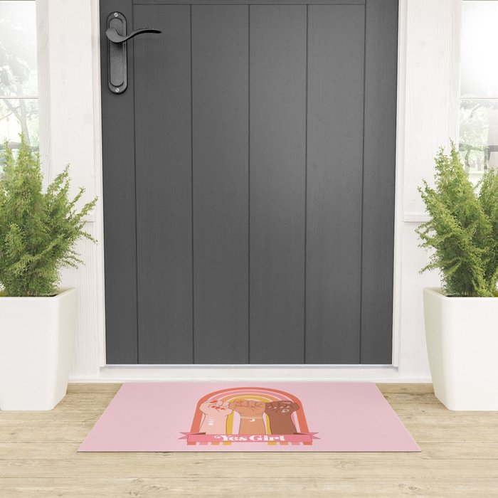 Yes Girl Welcome Mat Gallery Image 3