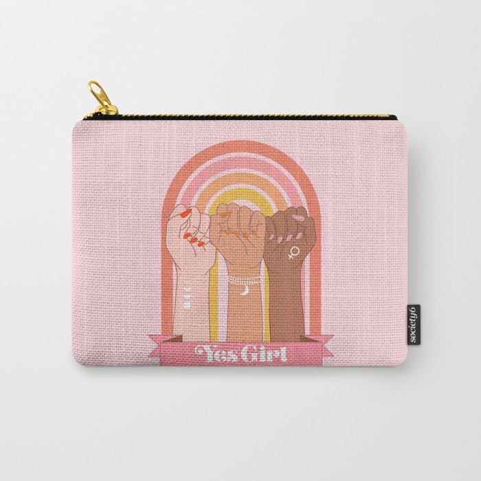 Yes Girl Carry All Pouch Gallery Image 1