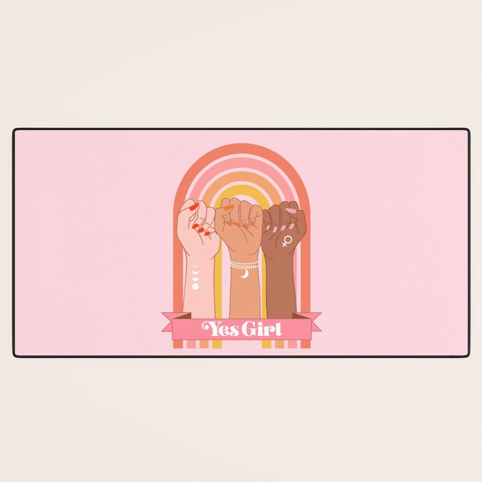 Yes Girl Desk Mat Gallery Image 3