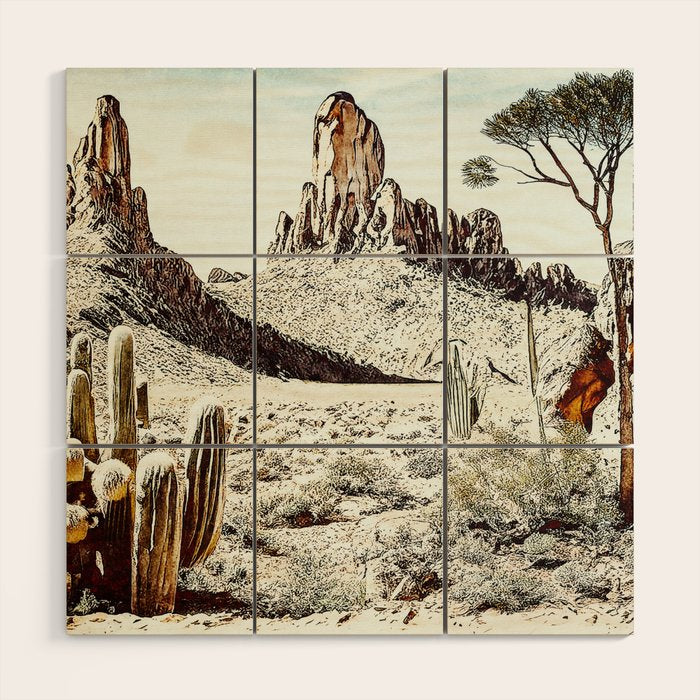 Morning in Yuni Wood Wall Art Gallery Image 1